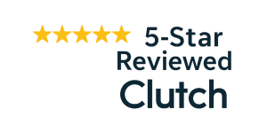 An image that represents that we are 5-star reviewed on HubSpot